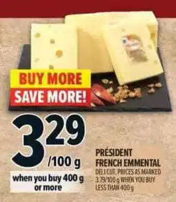 Metro President french emmental offer