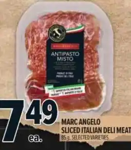 Metro Marc Angelo sliced italian deli meat offer