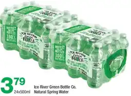 Highland Farms Ice River Green Bottle Co. Natural Spring Water offer