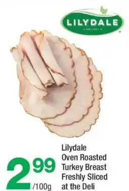 Highland Farms Lilydale oven roasted turkey breast freshly sliced at the deli offer