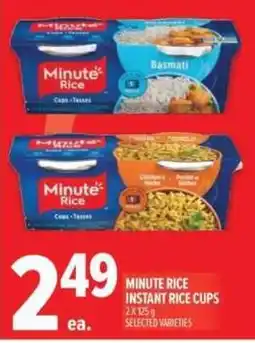 Metro Minute Rice instant rice cups offer