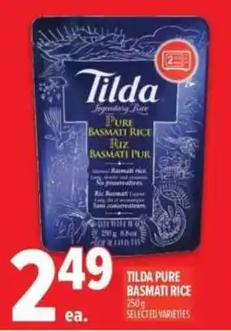 Metro Tilda pure basmati rice offer