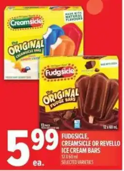Metro Fudgsicle, creamsicle or revello ice cream bars offer