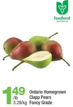 Highland Farms Foodland Ontario Clapp Pears offer