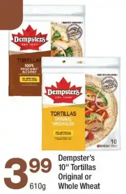 Highland Farms Dempster's tortillas original or whole wheat offer