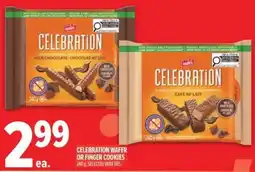 Metro Celebration wafer or finger cookies offer