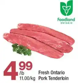 Highland Farms Foodland Ontario Pork Tenderloin offer