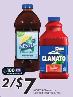 Sobeys Mott's Clamato or Nestea Iced Tea offer