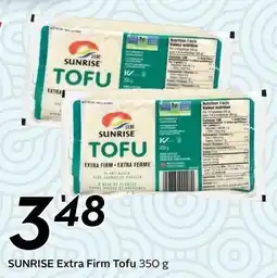 Sobeys Sunrise extra firm tofu offer