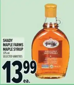 Metro Shady maple farms maple syrup offer