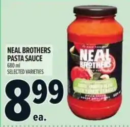 Metro Neal brothers pasta sauce offer