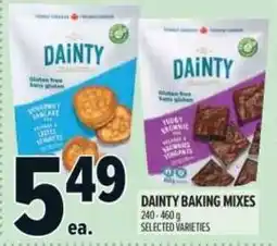 Metro Dainty baking mixes offer