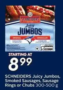 Sobeys Schneiders juicy jumbos offer
