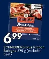 Sobeys Schneiders blue ribbon bologna offer