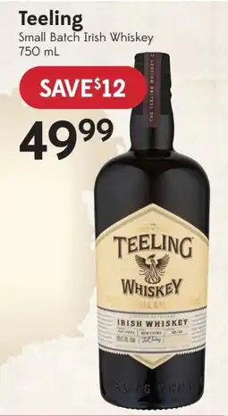 Sobeys Liquor Teeling small batch irish whiskey offer