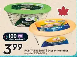 Sobeys Fontaine Santé Dips or Hummus offer