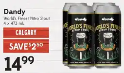 Sobeys Liquor Dandy World's Finest Nitro Stout offer
