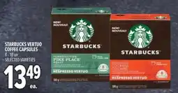 Metro Starbucks vertuo coffee capsules offer