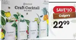 Sobeys Burwood craft cocktail mix pack offer