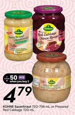 Sobeys Kühne Sauerkraut or Prepared Red Cabbage offer
