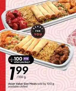 Sobeys Asian Value Size Meals offer
