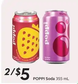 Sobeys Poppi Soda offer