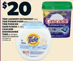 Independent Grocer Tide laundry detergent tabs offer
