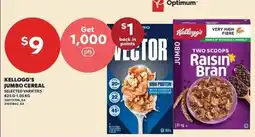 Independent Grocer Kellogg's jumbo cereal offer