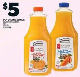 Independent Grocer PC orange juice offer
