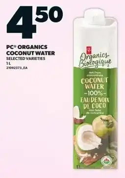 Independent Grocer PC organics coconut water offer
