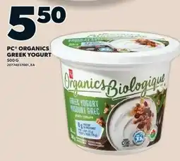 Independent Grocer PC Organics Greek Yogurt offer
