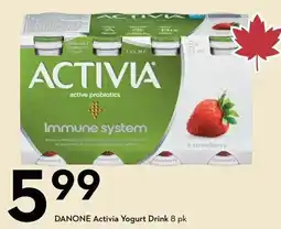 Sobeys Danone activia yogurt drink offer