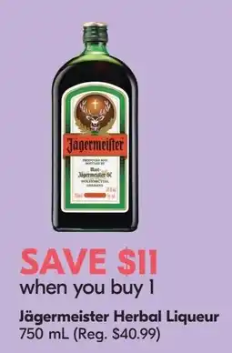 Sobeys Liquor Jägermeister Herbal Liqueur offer