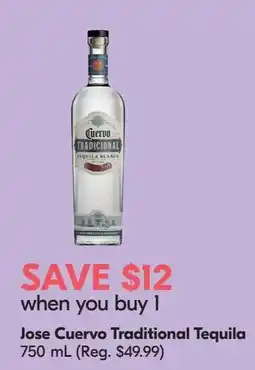 Sobeys Liquor Jose Cuervo Traditional Tequila offer