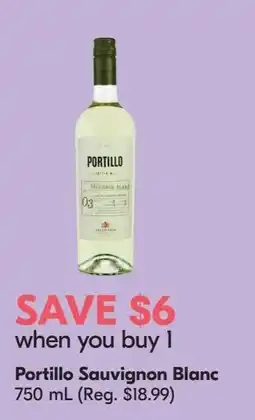 Sobeys Liquor Portillo Sauvignon Blanc offer