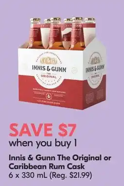 Sobeys Liquor Innis & Gunn The Original or Caribbean Rum Cask offer