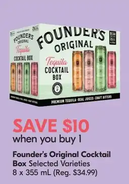 Sobeys Liquor Founder's Original Cocktail Box Selected Varieties offer