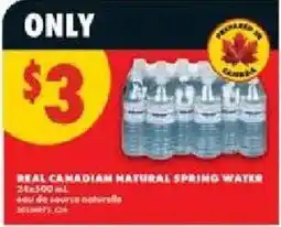 No Frills Real Canadian Natural Spring Water offer