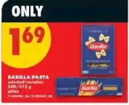 No Frills Barilla pasta selected varieties offer