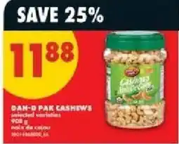 No Frills Dan-d pak cashews offer