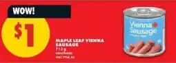 No Frills Maple Leaf vienna sausage offer