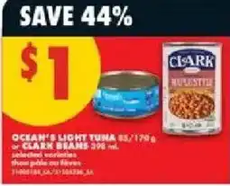 No Frills Ocean's light tuna or Clark beans offer