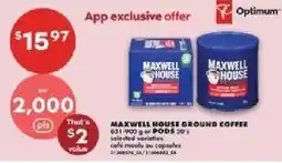No Frills Maxwell house ground coffee offer