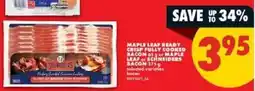 No Frills maple leaf ready crisp fully cooked bacon offer