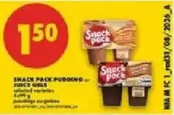 No Frills Snack Pack pudding offer
