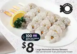 Sobeys Large Marinated Shrimp Skewers offer