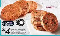 Sobeys Smartcanu Wild Sockeye Salmon Burger offer