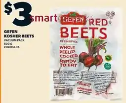 Independent Grocer Gefen red beets offer