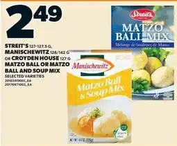 Independent Grocer Manischewitz matzo ball & soup mix offer