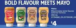 Independent Grocer Heinz mayonnaise-style sauces offer